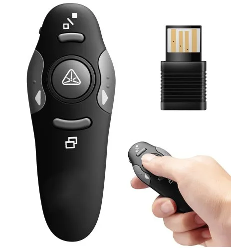 2.4 GHz Wireless Remote Red Laser Pointer Presenter Pointers Pen