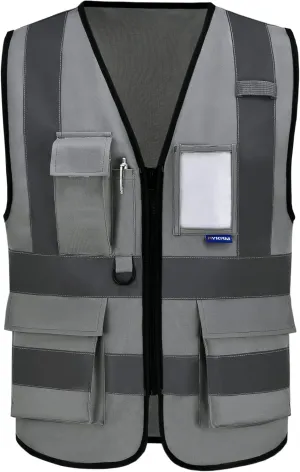 A-SAFETY XSmall grey manager vest work