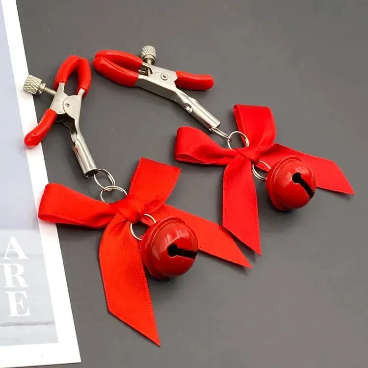 Adjustable Bow Nipple Clamps with Bell - 4 Colors