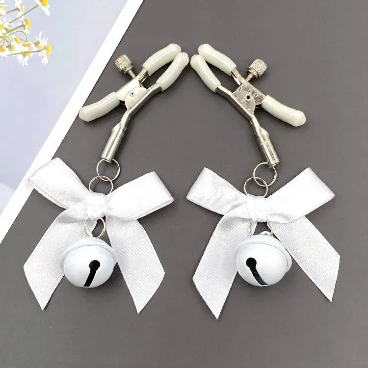 Adjustable Bow Nipple Clamps with Bell - 4 Colors