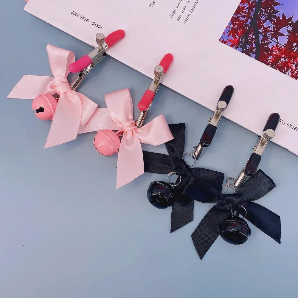 Adjustable Bow Nipple Clamps with Bell - 4 Colors