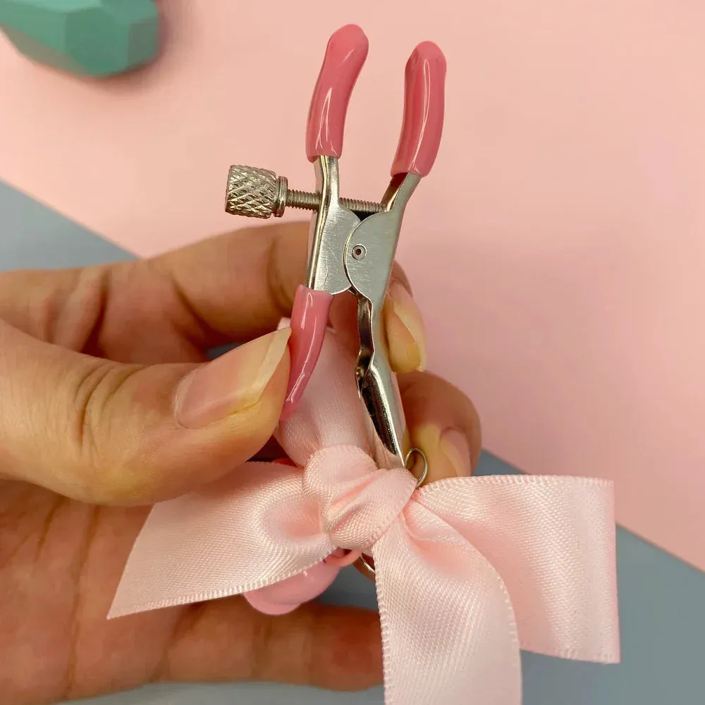 Adjustable Bow Nipple Clamps with Bell - 4 Colors