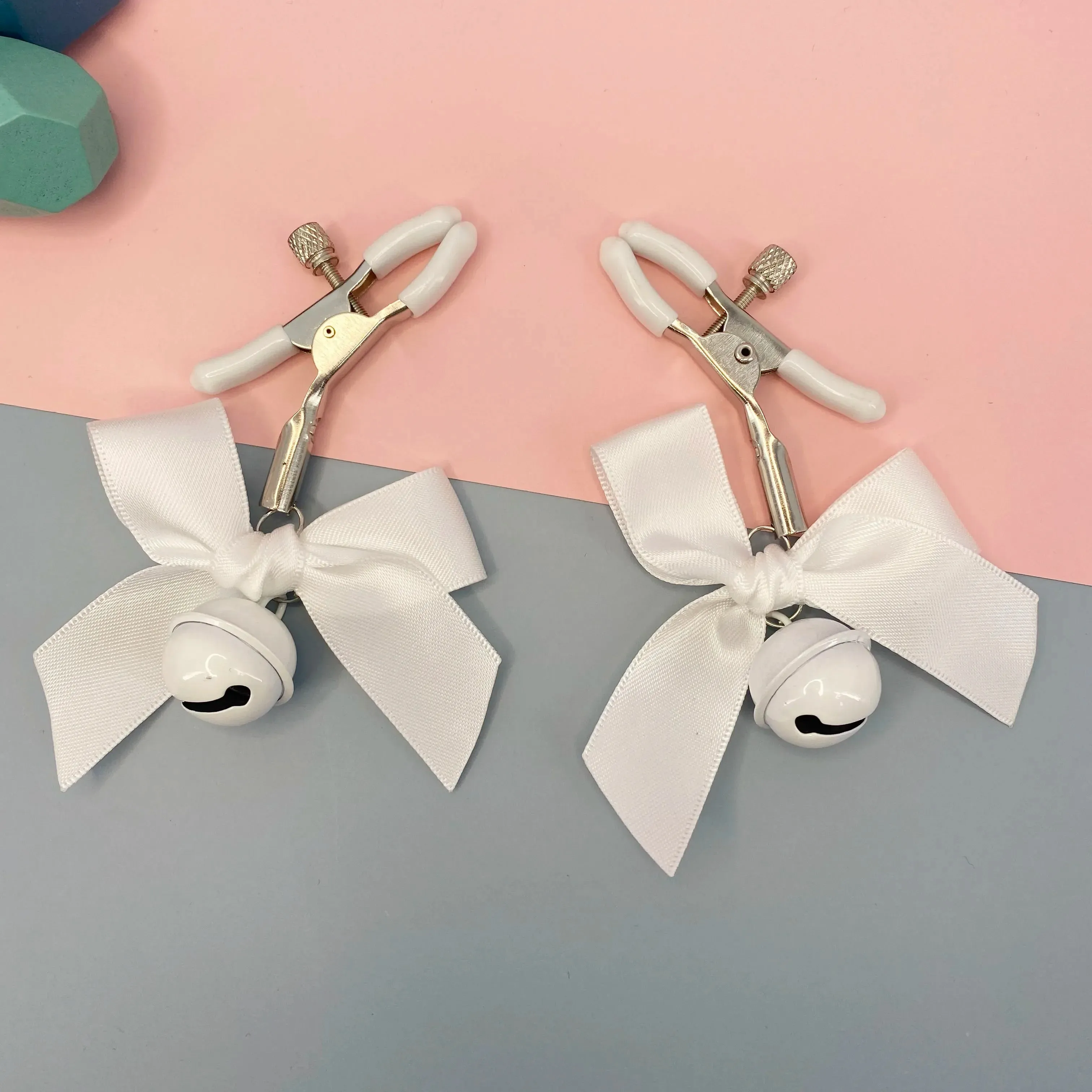 Adjustable Bow Nipple Clamps with Bell - 4 Colors