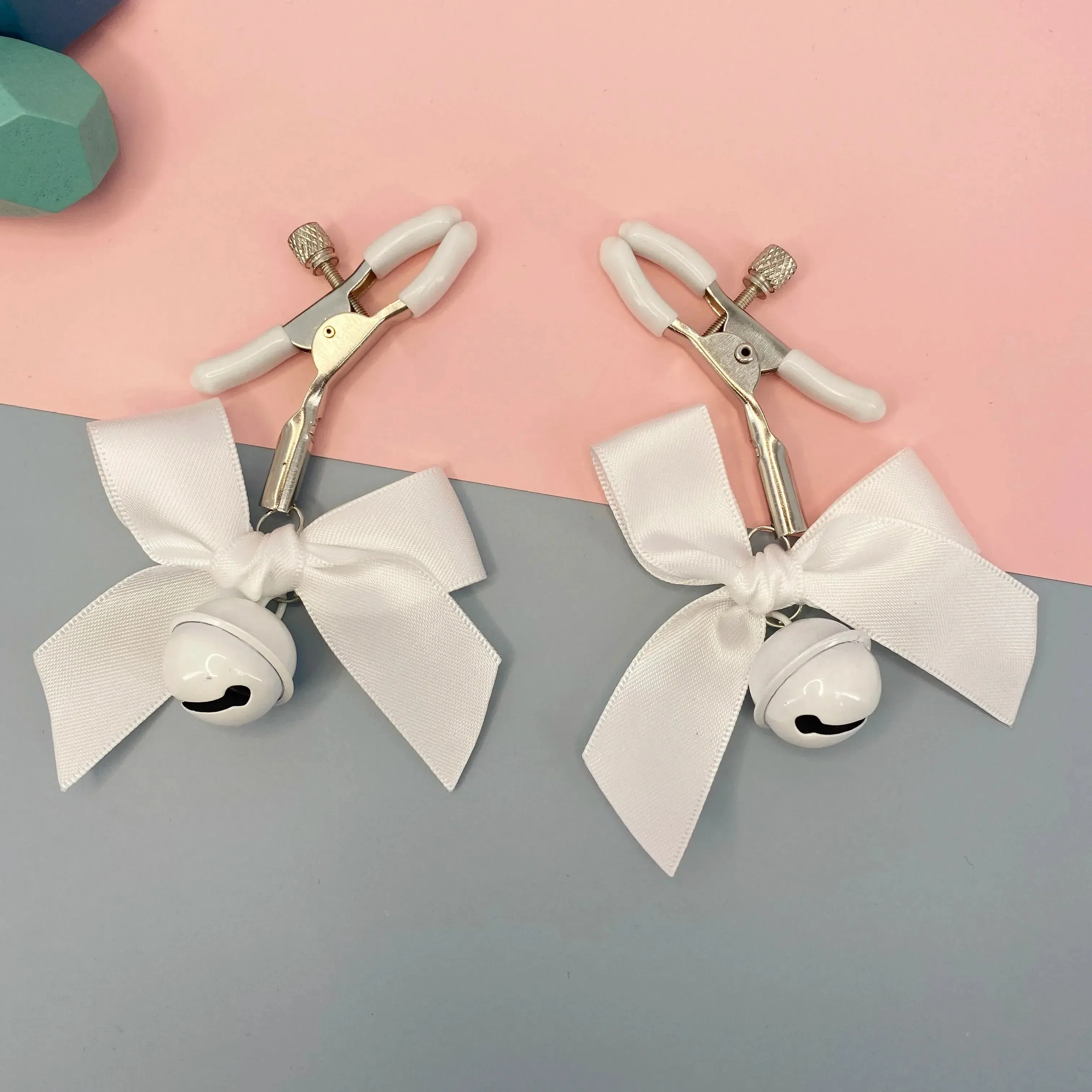 Adjustable Bow Nipple Clamps with Bell - 4 Colors