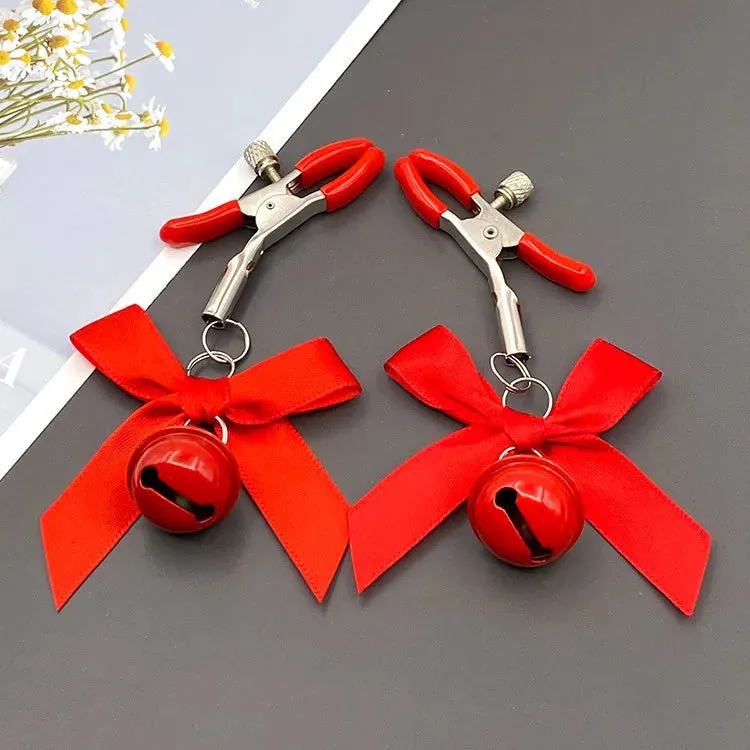 Adjustable Bow Nipple Clamps with Bell - 4 Colors