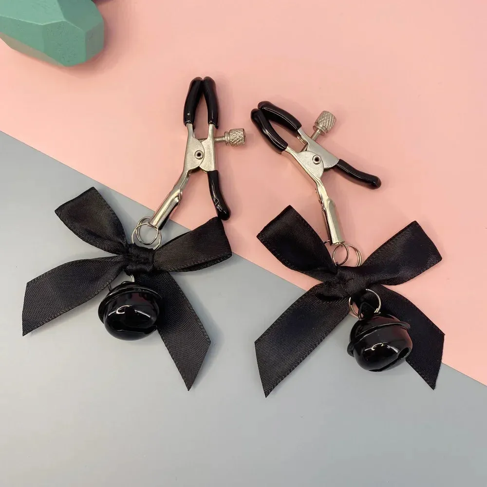 Adjustable Bow Nipple Clamps with Bell - 4 Colors