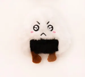 BLUE BAY Plush Interactive Toy with Catnip for Cats and Kittens | Chew, Bite, Boredom Relief (Riceball)
