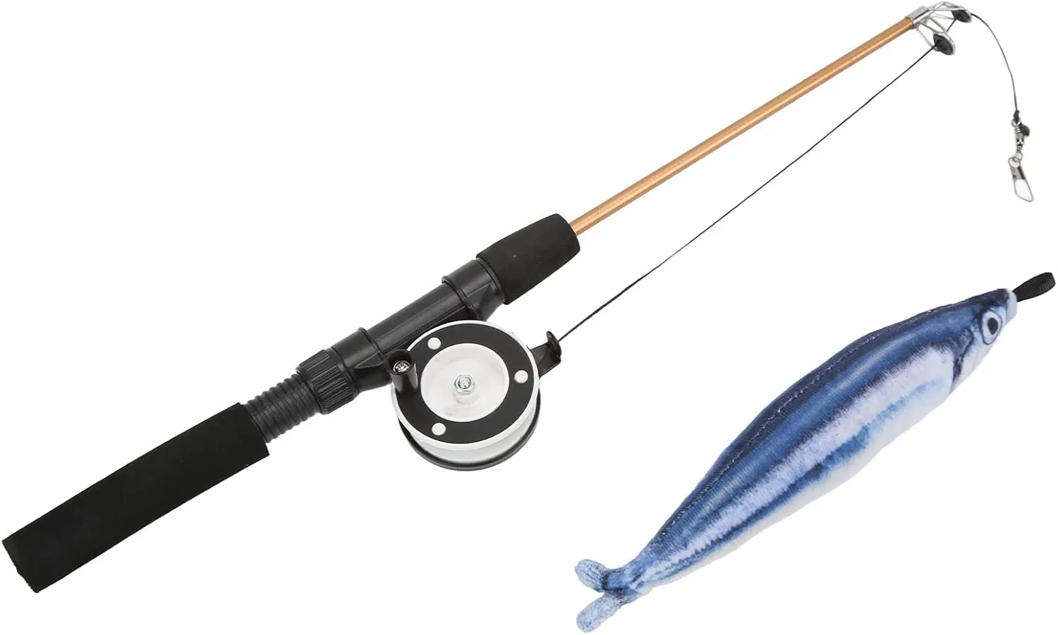 Cat Feather Teaser Wand Toy,Cat Wand Toy,Interactive Retractable Fishing Pole Wand Catcher Exerciser,Fun Toy for Cat Exercise(Saury   Fishing Rod), Cat Wand Toy,Cat Feather Teaser Wand Toy,Intera