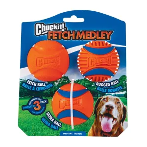 Chuckit! Fetch Medley Ball Set Medium Gen 3 - 3 Pack
