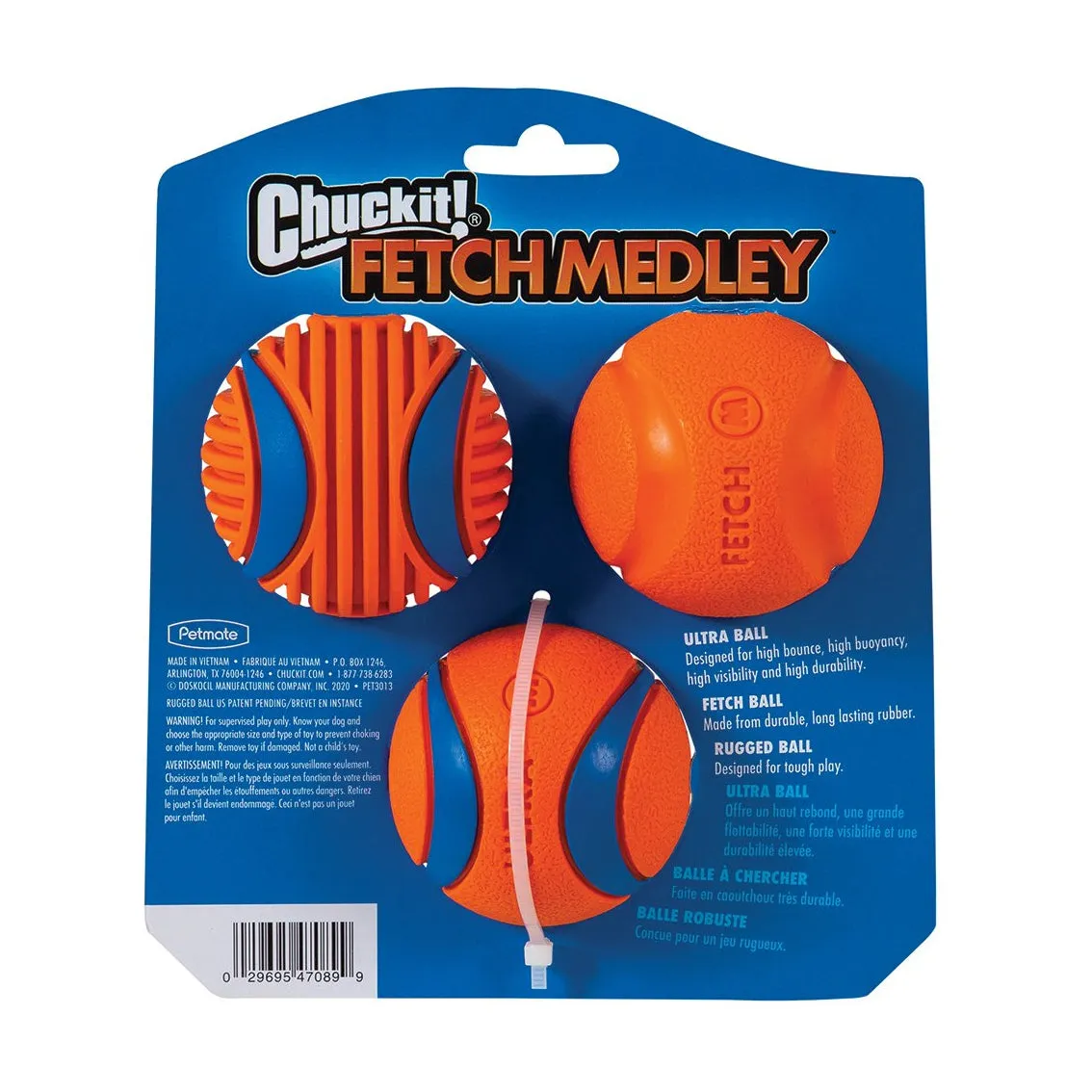 Chuckit! Fetch Medley Ball Set Medium Gen 3 - 3 Pack