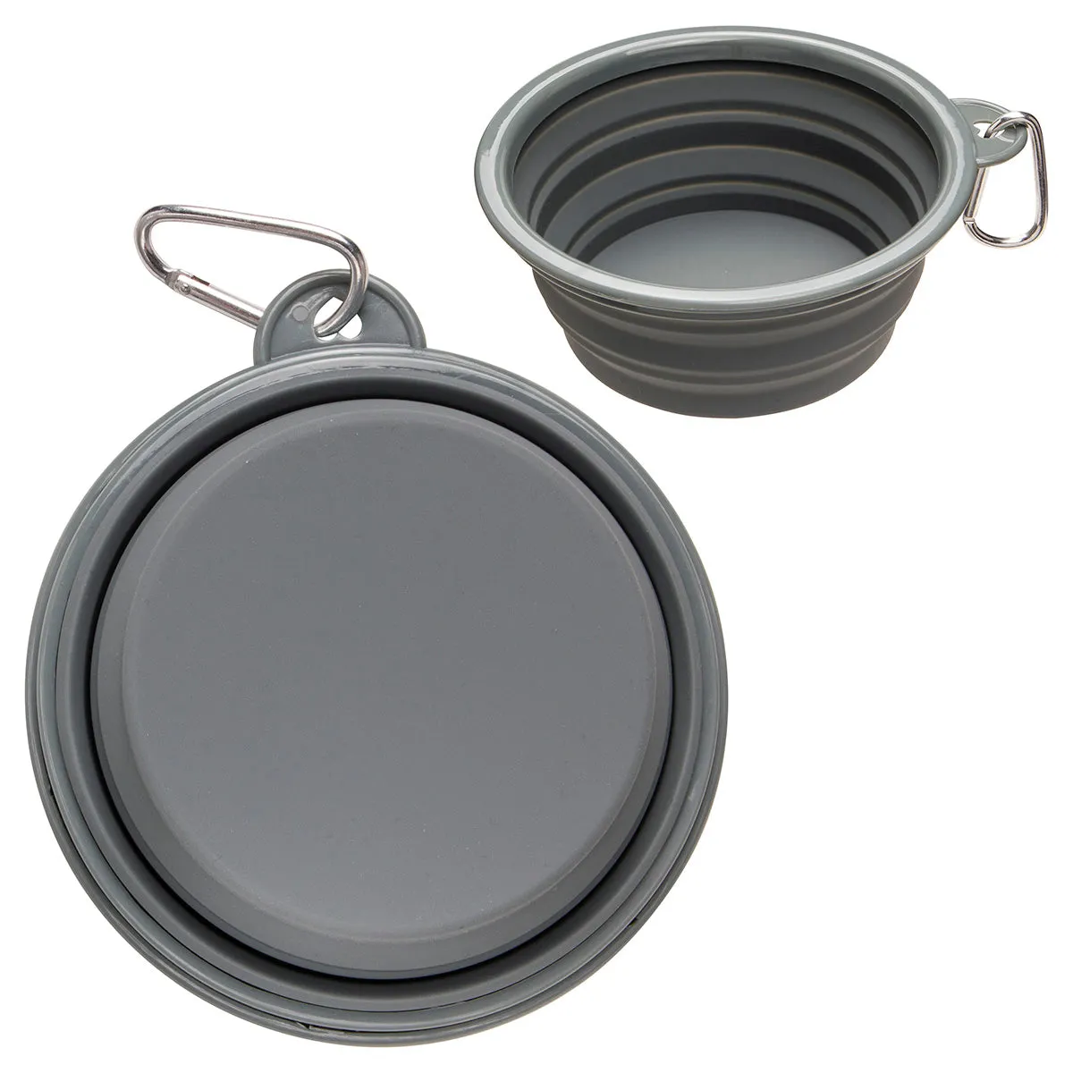 Custom Feed 'N Go Collapsible Pet Bowl with Carabiner
