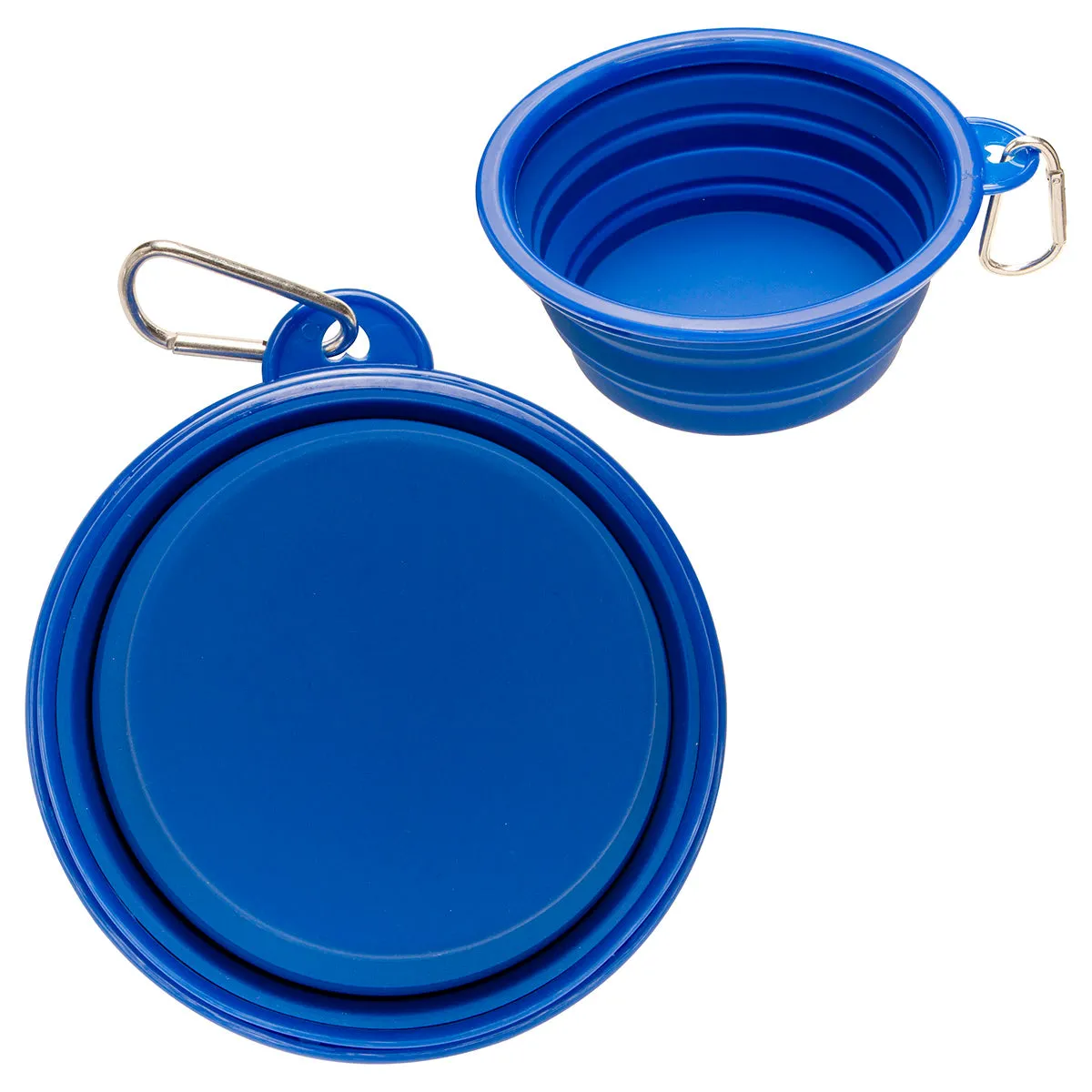 Custom Feed 'N Go Collapsible Pet Bowl with Carabiner