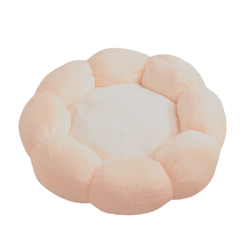 Cute Cat Bed Soft Sleeping Flower Mat