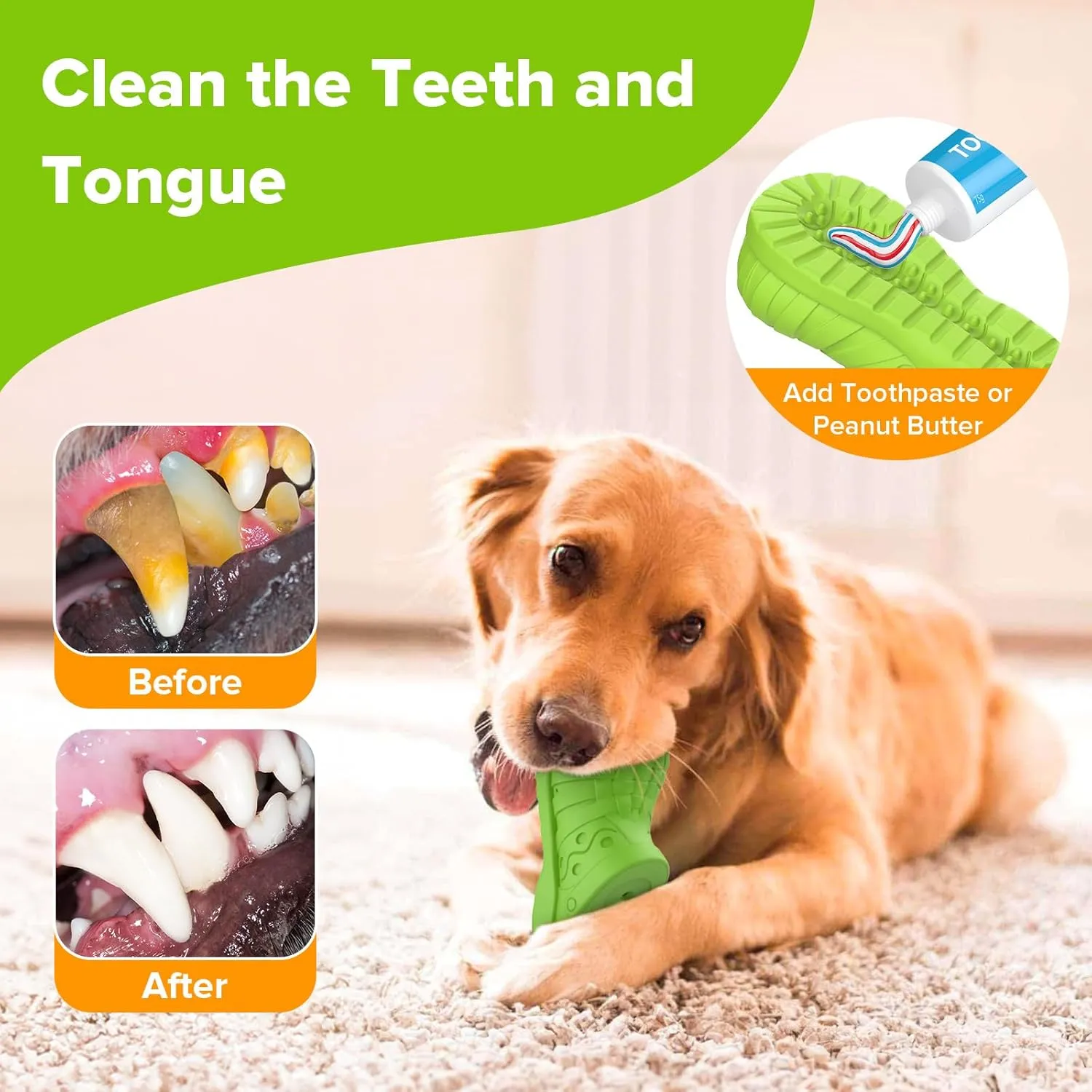 Dog Toys for Aggressive Chewers, Indestructible Dog Toys for Large Dogs, Dog Toy to Keep Them Busy,Tough Natural Rubber Interactive Dog Chew Toy with Bleef Flavor