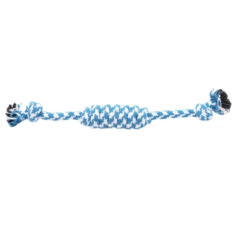 Durable Braided Bone Chewing Rope Colorful Cotton Knot Toys