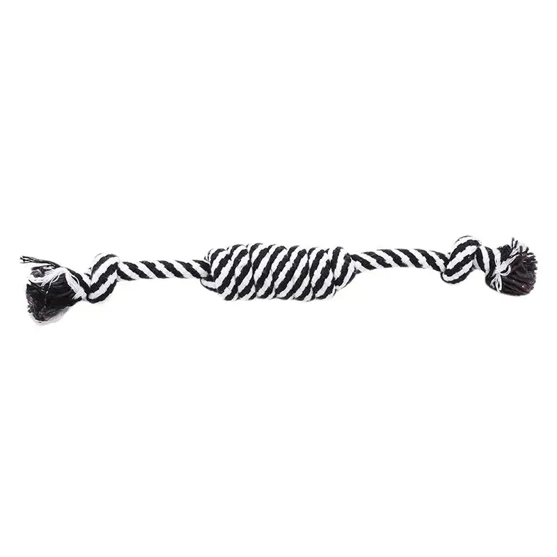 Durable Braided Bone Chewing Rope Colorful Cotton Knot Toys