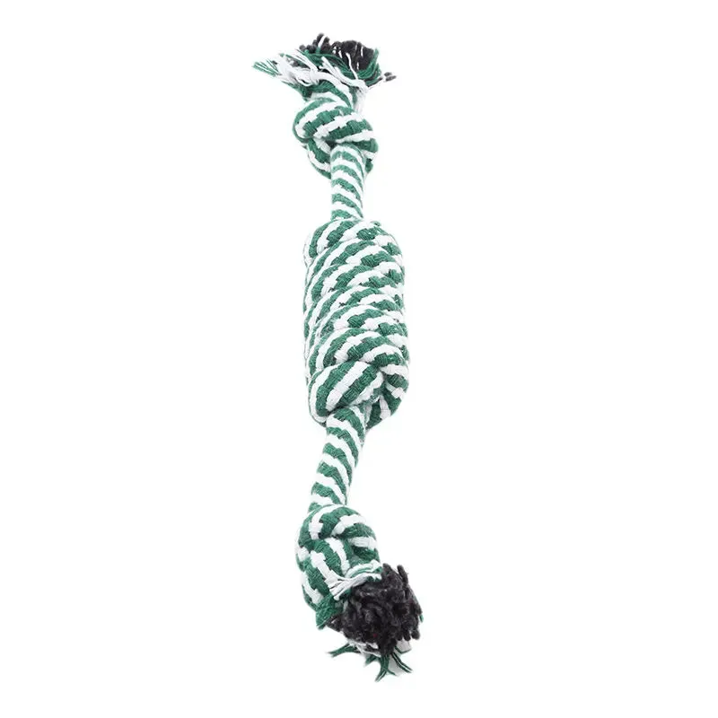 Durable Braided Bone Chewing Rope Colorful Cotton Knot Toys