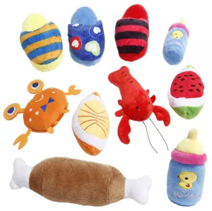 Durable, Cute Squeaky Puppy Teething Toys
or
Natural Cotton Rope Chew Toys