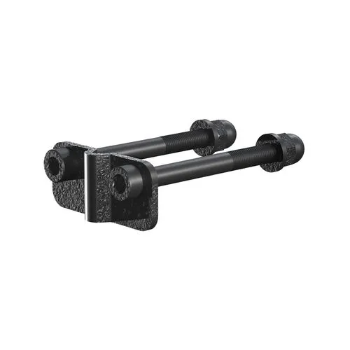 Fencing PEAK Black Steel Fence Brackets (Pack of 6) for Wire Grid Fencing