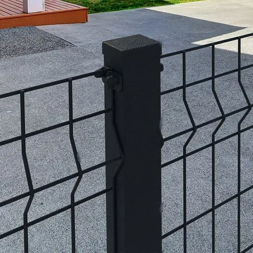 Fencing PEAK Black Steel Fence Brackets (Pack of 6) for Wire Grid Fencing
