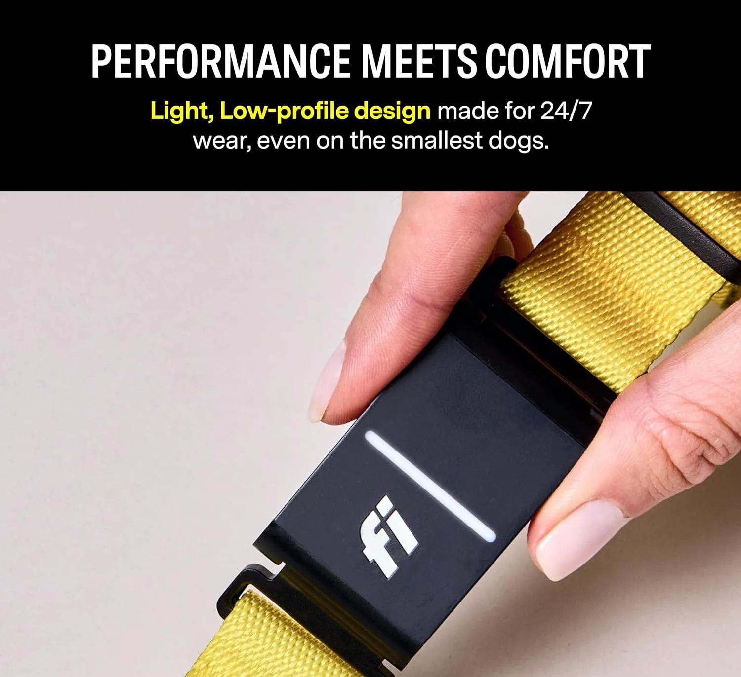 Fi Series 3 Smart Dog Collar - GPS Dog Tracker and Activity & Fitness Monitor, Waterproof, LED Light, Escape Alerts, Nationwide Coverage [Free 6 Month Membership] (Pink, Medium)
