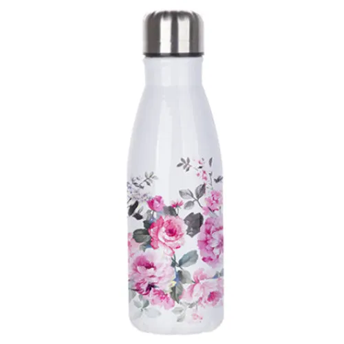 FULL CARTON - 50 x Water Bottles - ALUMINIUM - Bowling - 500ml - White