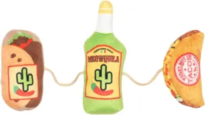 Fuzzyard Crinkle Plush Cat Toy with String and Catnip Inside (Fiesta)
