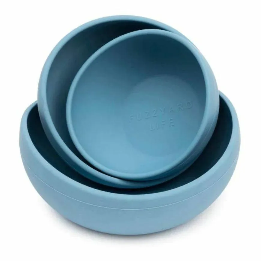 FuzzYard Life - Silicone Bowl - French Blue