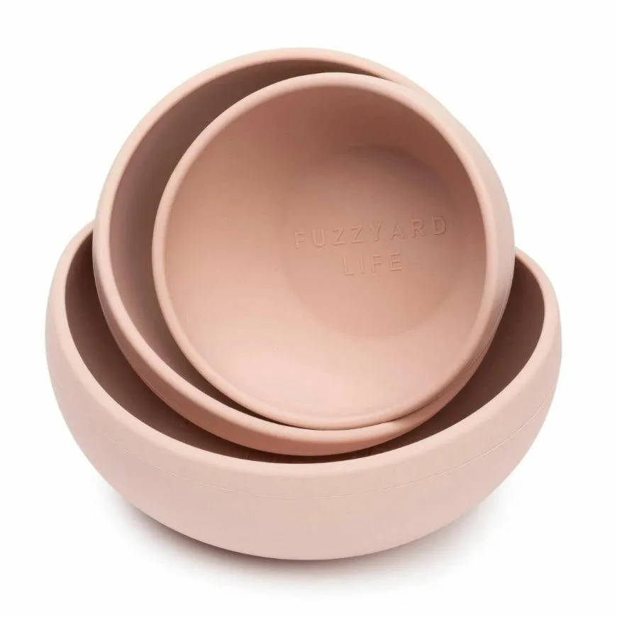 FuzzYard Life - Silicone Bowl - Soft Blush