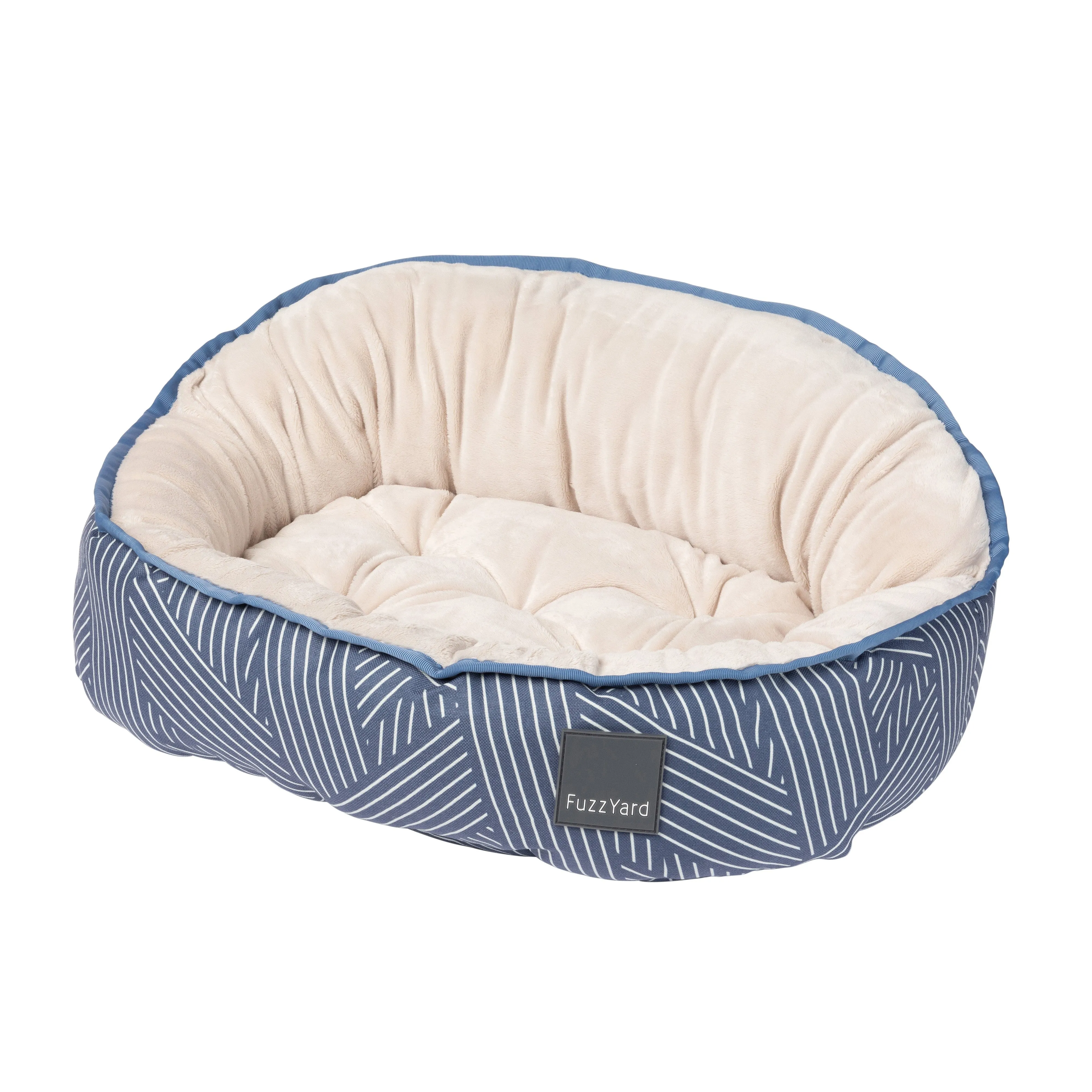 Fuzzyard Reversible Dog Bed Thornbury Aegean Blue Large