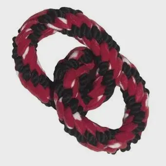 KONG  Signature Rope Double Ring Tug Dog Toy