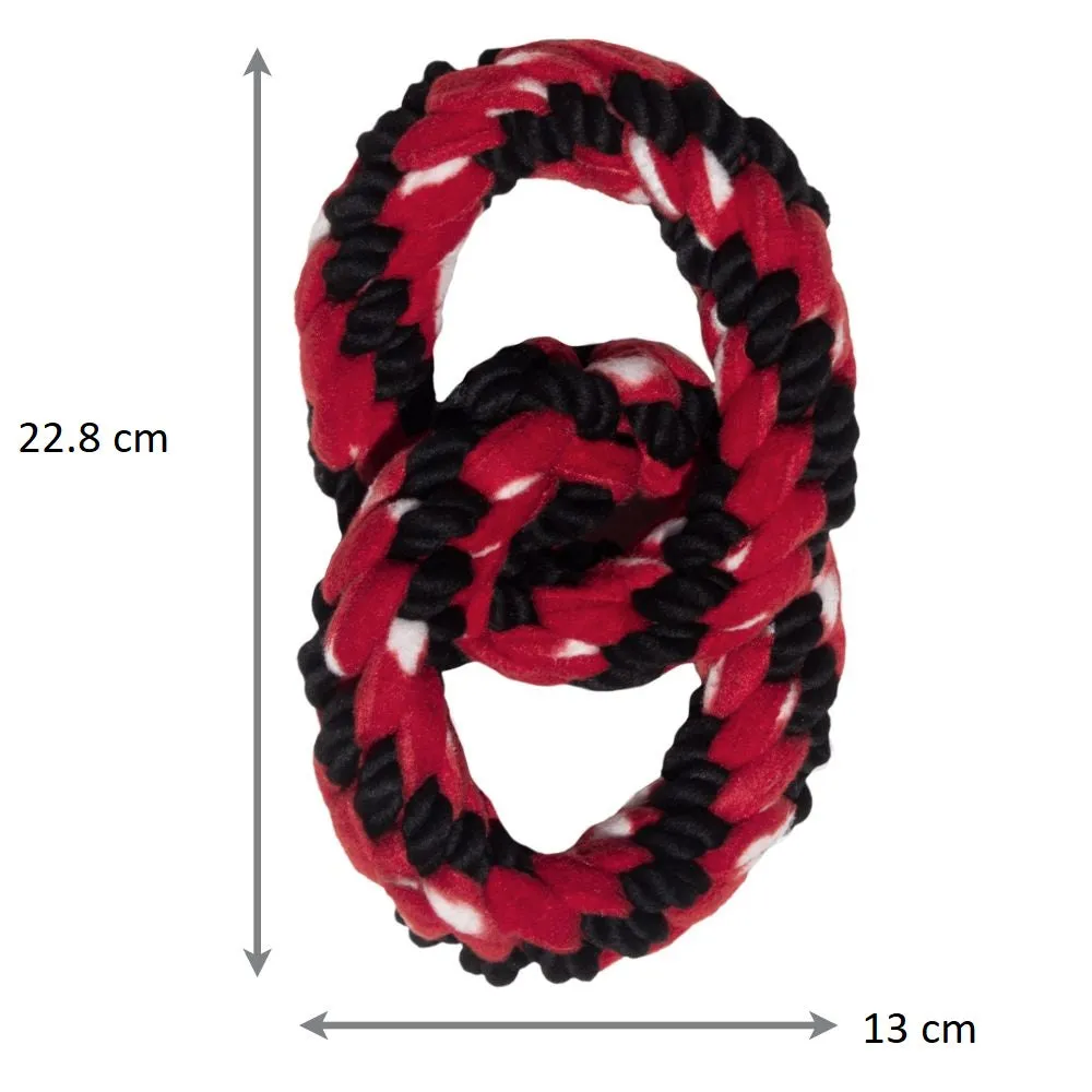 KONG  Signature Rope Double Ring Tug Dog Toy