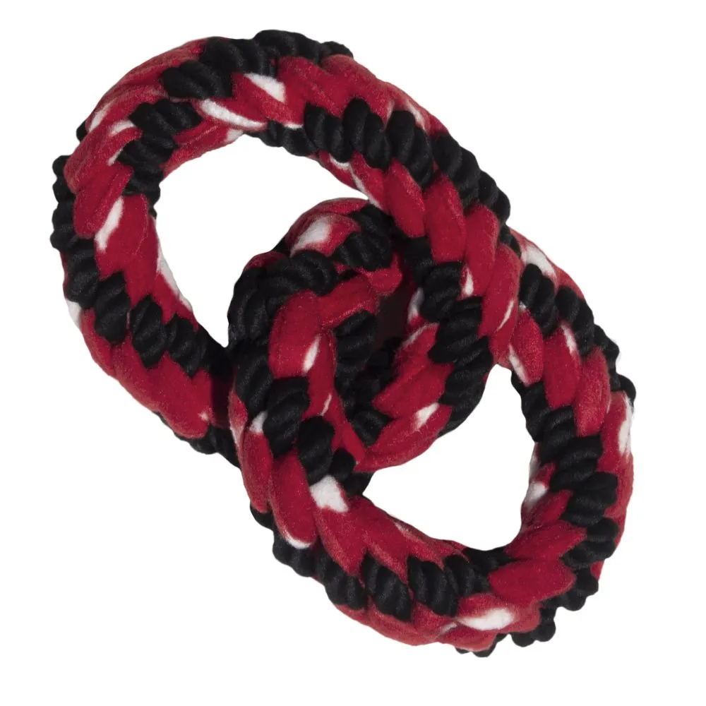 KONG  Signature Rope Double Ring Tug Dog Toy