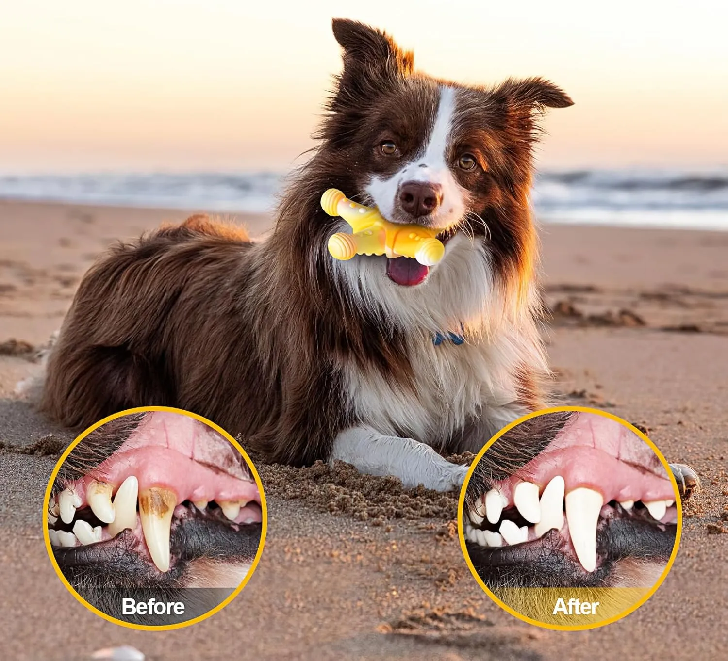 KXK Dog Toys, Indestructible Dog Toys for Aggressive Chewers, Tough Dog Chew Toys for Large Medium Breed, Dog Bones Chew Toys for Super Chewer
