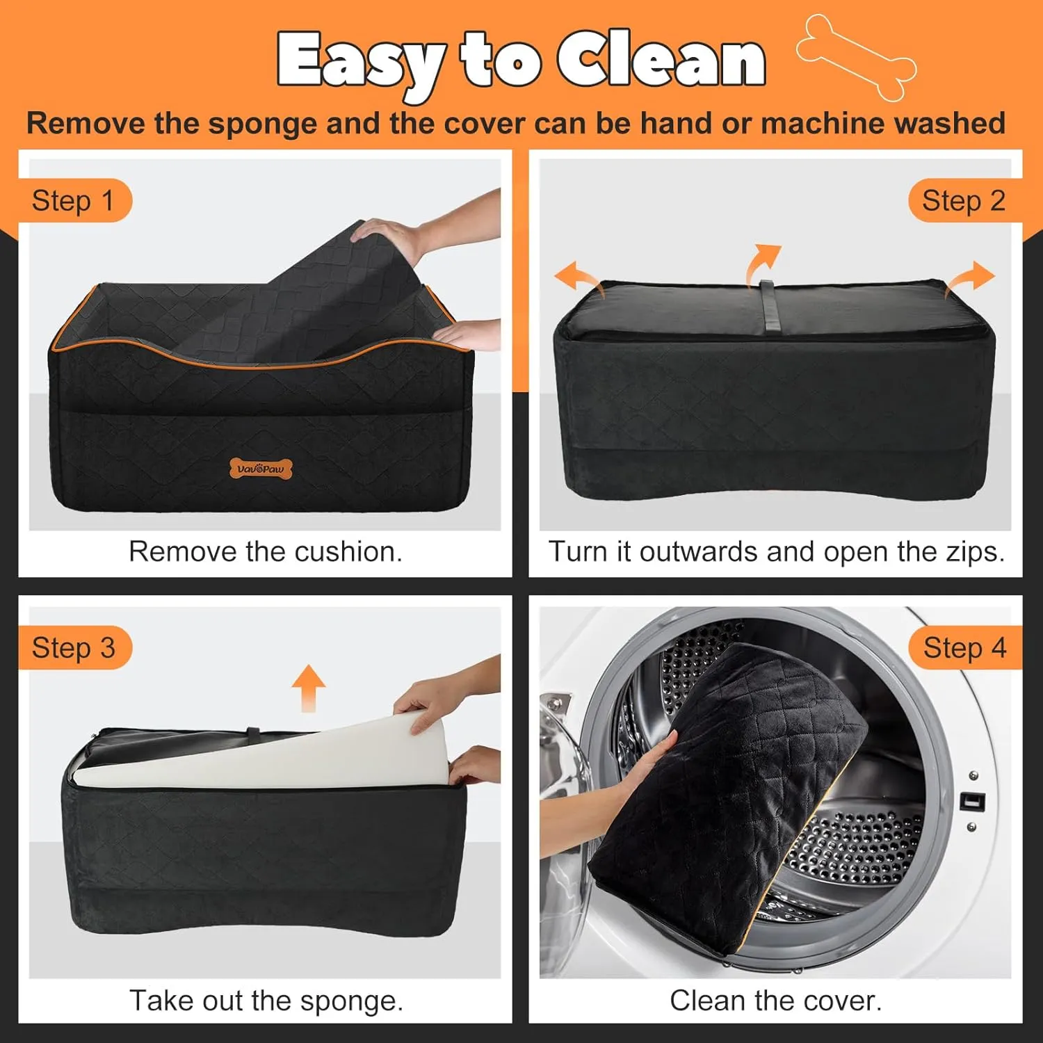 Large Medium Dog Car Seat, Dog Booster Seat Under 60Lbs or 2 Small Dogs Washable, Pet Car Seats with 2 Safety Leash, Dogs Sofa Bed Cushion Add Thick Sponge, Pet Cars Carrier for Travel, Black