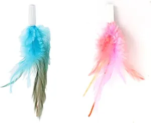 LONGJUMP Hide and Seek Cat Toy Replacement Feather Wands for Ok011 cat Toy,Only 2 pcs Accessoriesis