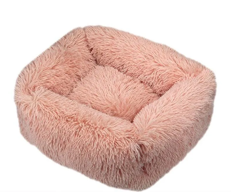 Luxury Dog Bed Square Dog Beds Long Plush Dog Mat Beds