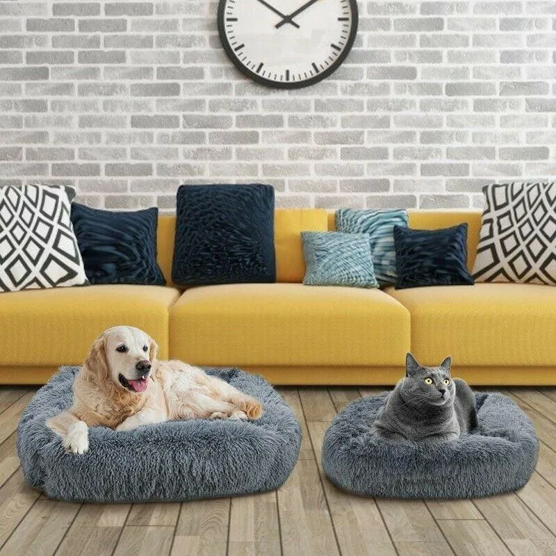 Luxury Dog Bed Square Dog Beds Long Plush Dog Mat Beds