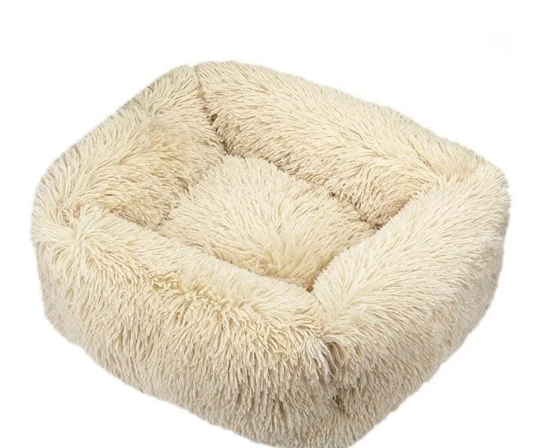 Luxury Dog Bed Square Dog Beds Long Plush Dog Mat Beds