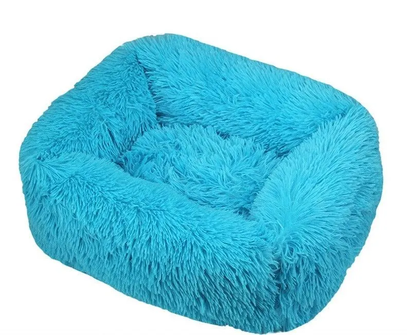 Luxury Dog Bed Square Dog Beds Long Plush Dog Mat Beds