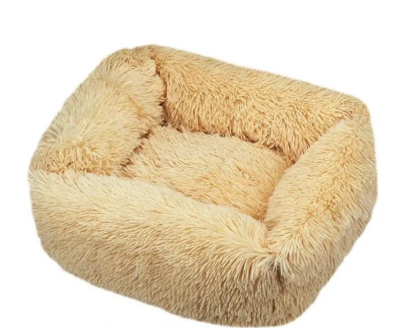 Luxury Dog Bed Square Dog Beds Long Plush Dog Mat Beds