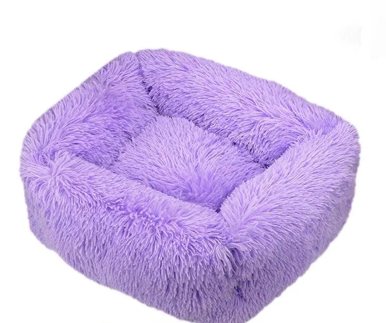 Luxury Dog Bed Square Dog Beds Long Plush Dog Mat Beds