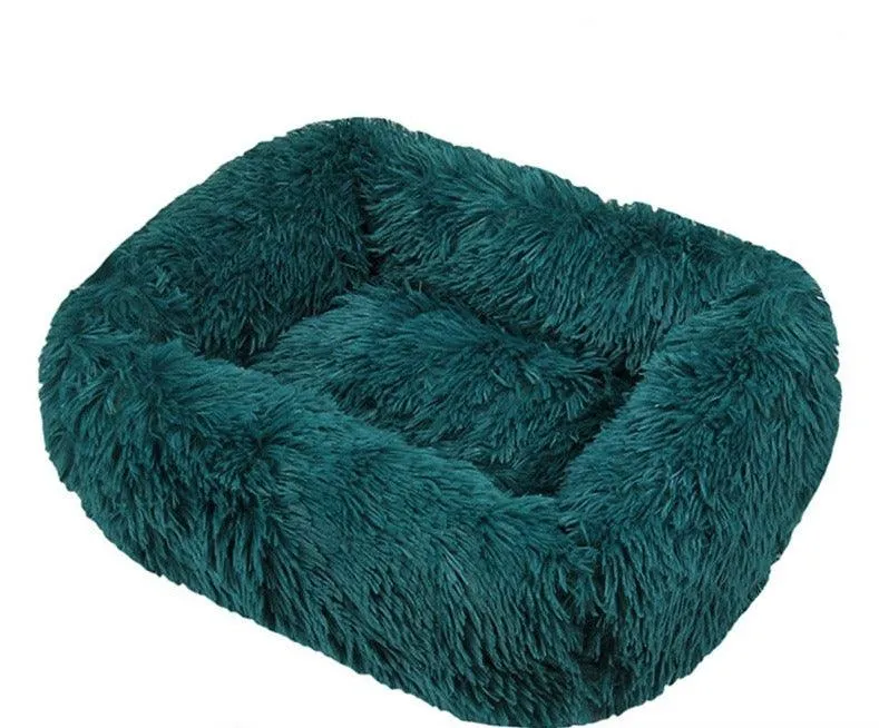 Luxury Dog Bed Square Dog Beds Long Plush Dog Mat Beds