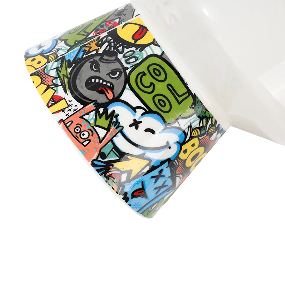 M-PETS Freestyle Tilt'd Raised Ceramic Bowl Mixed Colors