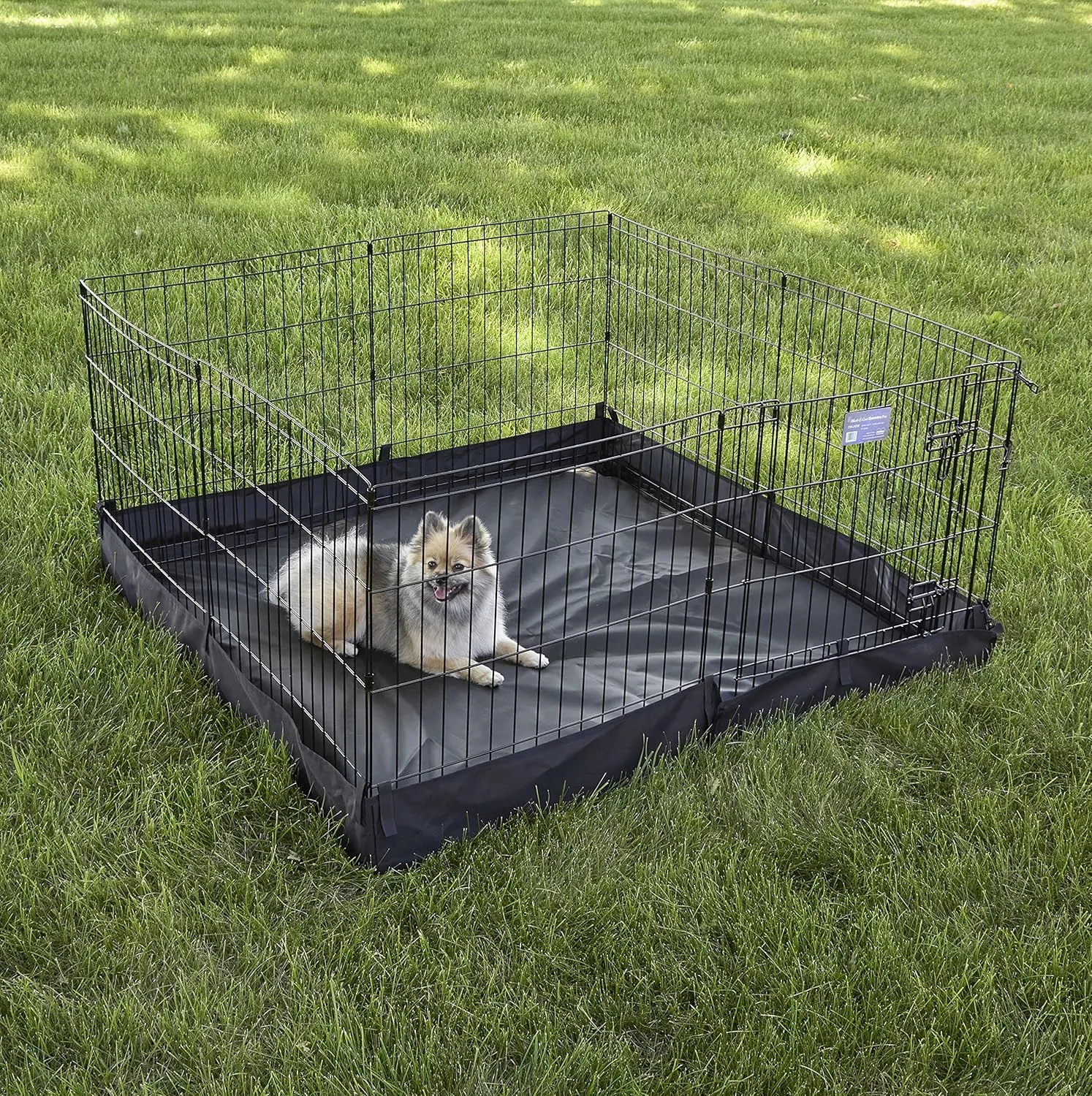 MidWest Homes for Pets Square Exercise Pen Fabric Mesh Bottom