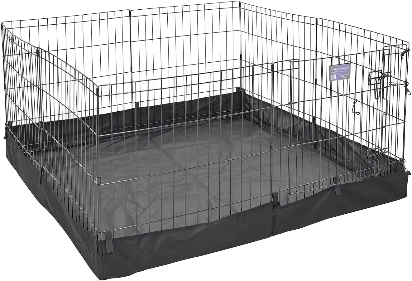 MidWest Homes for Pets Square Exercise Pen Fabric Mesh Bottom