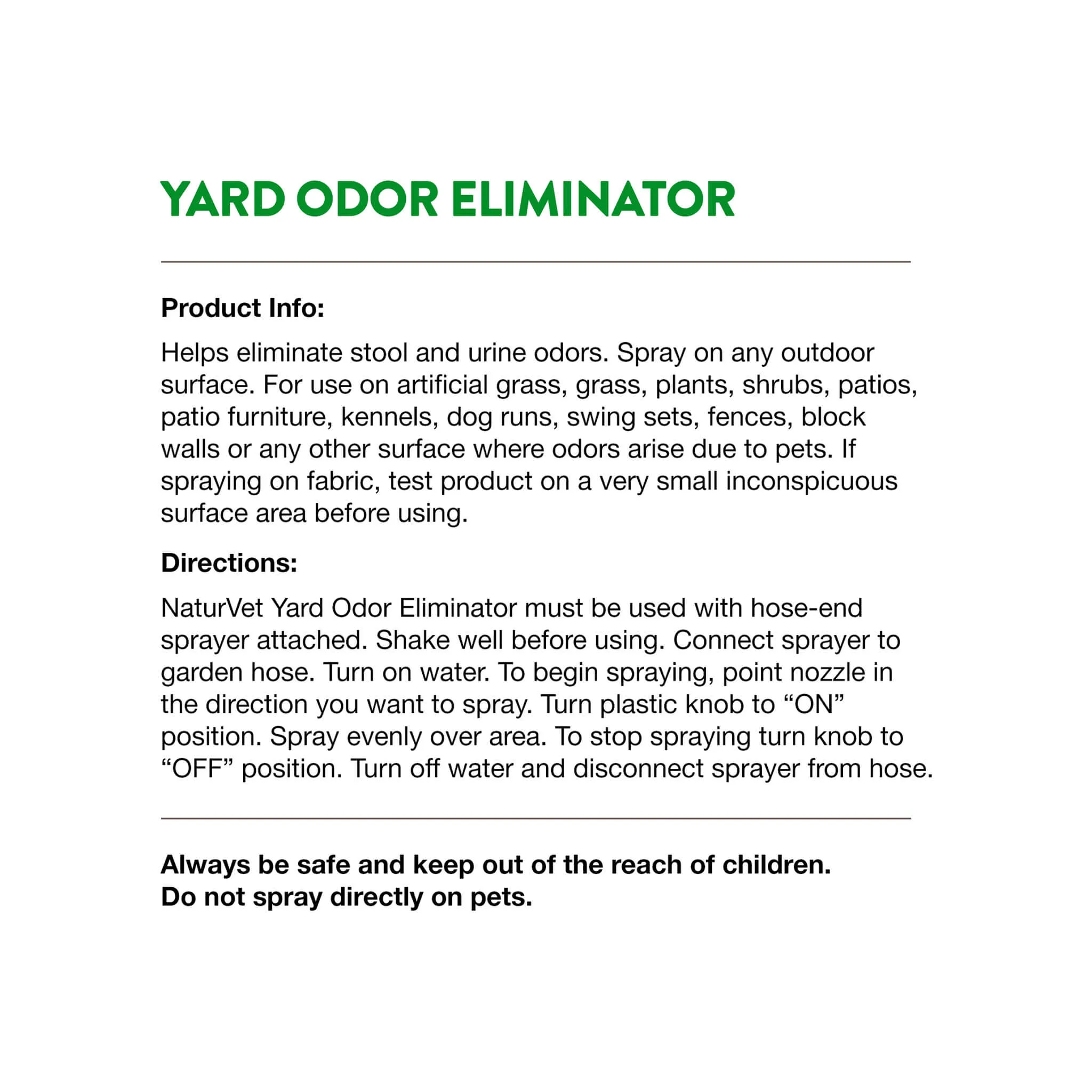 NaturVet Yard Odor Killer