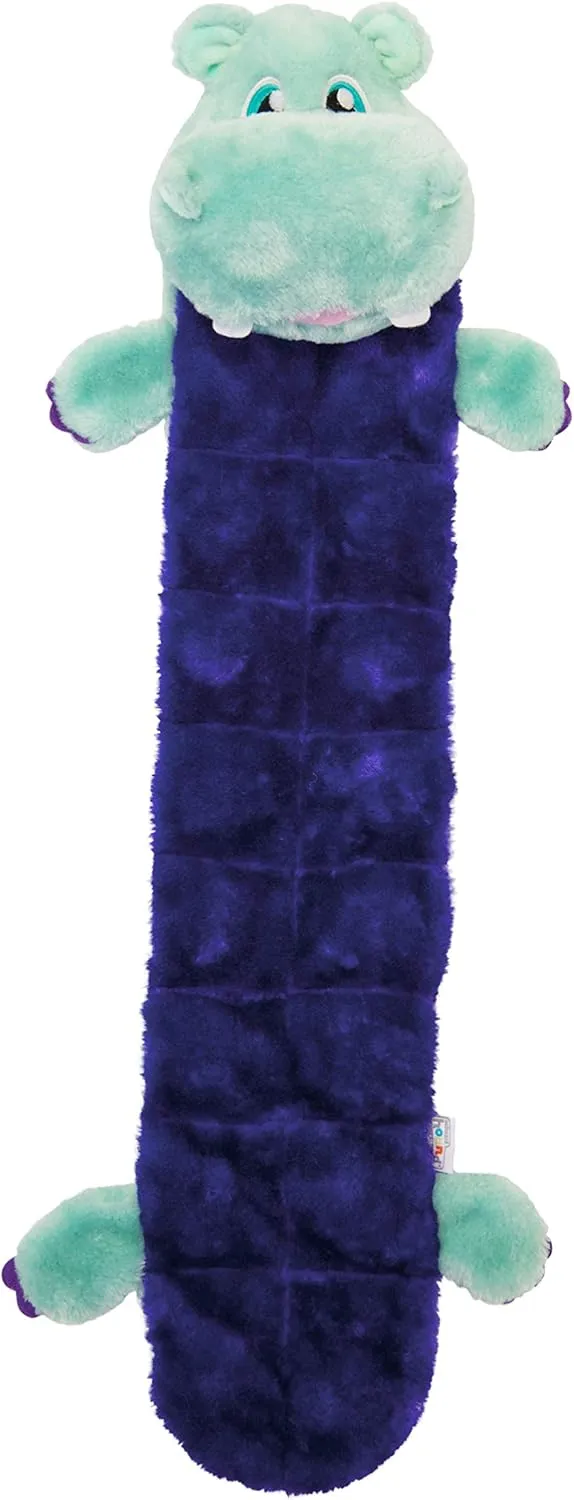 Outward Hound Squeaker Matz Plush Hippo Dog Toy, XL