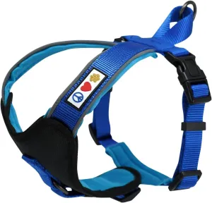 Pawtitas Reflective Dog Harness Padded Dog Harness Provides Comfort Control for a Walk or Running Great Pet Accessories Dog Vest M Medium Bue Dog Harness