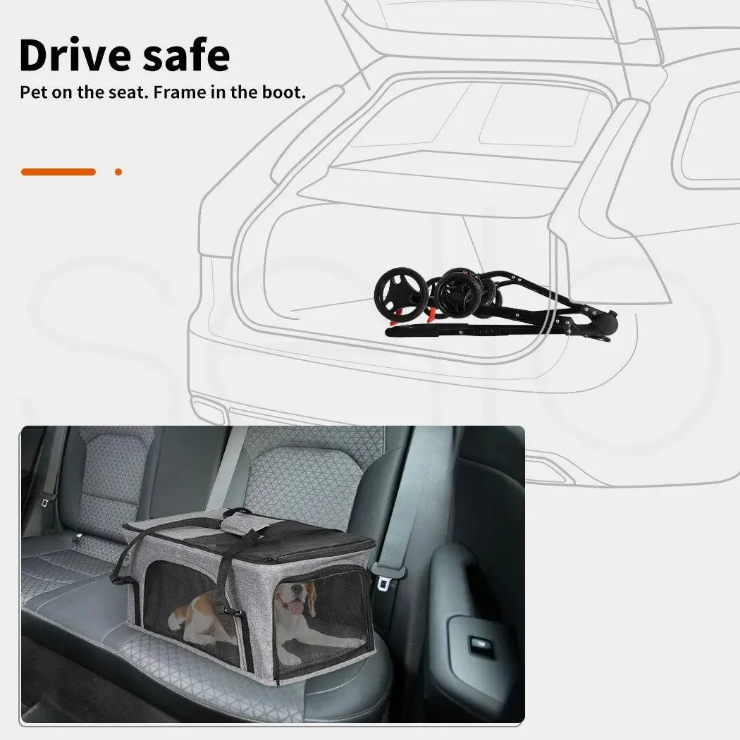 PaWz Pet Cruiser Two-tier Pet Stroller